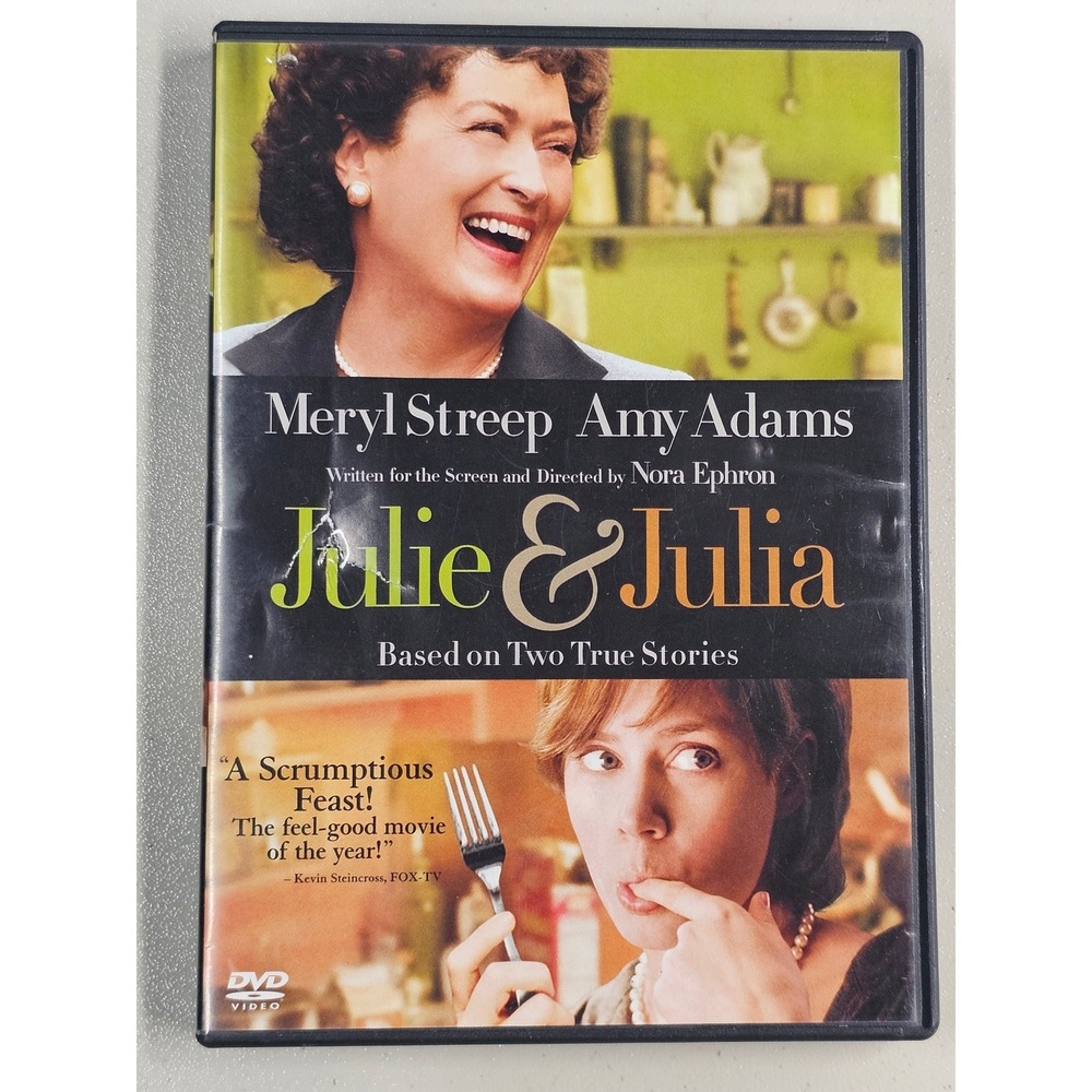 Julie & Julia DVD 2009 Meryl Streep Amy Adams Nora Ephron Culinary Comedy Drama